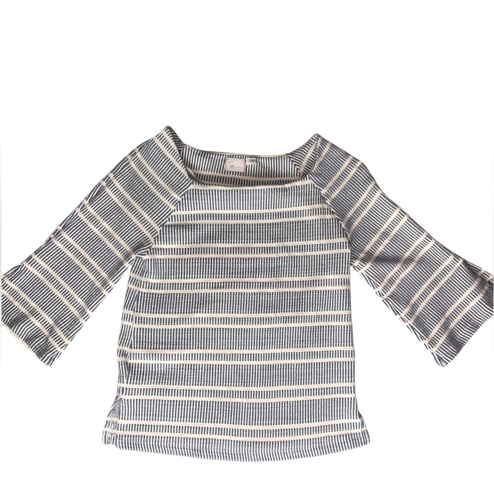Anthropologie Postmark Square Neck 3/4 Sleeve Top size Xs - Picture 3 of 8